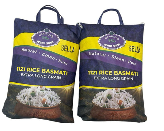 Wadi Sadi 1121 Sella Basmati Rice XXXL 10 Kg X 2: 20 KG