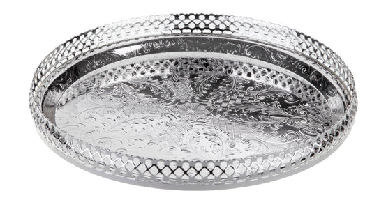 23 cm Dia, Gallery Tray, Ball Feet