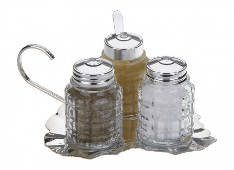 3 PCE LEAF CRUET