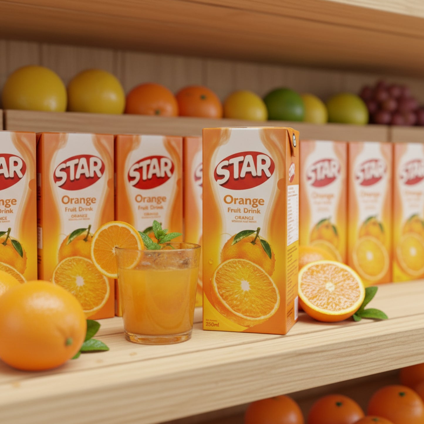 STAR ORANGE JUICE 250 ML X 27 PCS