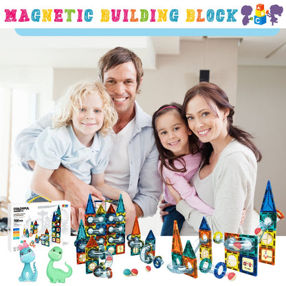 COLOURFUL MAGNETIC 168 Pcs Magnetic COLORFUL PIPELINE BUILDING BLOCKS
